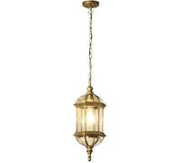JNPGVTCD Grande lampadario da Esterno Squisito per la casa per Il Montaggio a soffitto del Portico, Vintage, in Bronzo, Impermeabile, per Esterni, Luce Pendente, Porta d'ingresso, Fattoria,