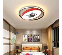 JNPGVTCD Lampada da soffitto a LED dimmerabile con Luce Bianca Calda/Neutra/Fredda, 40 cm - Lampada da Parete Rotonda per cameretta, Camera da Letto, Soggiorno, Design Supereroe Spiderman