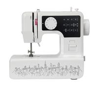 JNPGVTCD Macchine da Cucire, Mini Macchina da Cucire Domestica Multifunzione a 12 Punti, Doppio Filo e velocità, Braccio Libero, per lavori Artigianali e rammendature, LED, semplificata