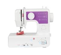 JNPGVTCD Mini Macchina da Cucire a 12 Punti, Multifunzione, Doppio Filo e velocità, Braccio Libero, per lavori di Cucito, riparazioni, LED, Facile da Cucire (Viola)
