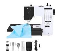 JNPGVTCD Mini Macchina da Cucire Portatile con Piedino sostituibile, 38 Punti, overlock, Pulsante di Avvio per Maglia, elettrica, con Pedale, Tavolo Facile
