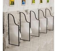 JNPGVTCD Schermo divisorio per WC in Vetro temperato, Schermo per la Privacy, Divisorio a Parete, Accessori per WC, Pubblico Maschile per Hotel (