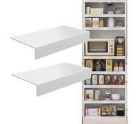 JNTFNE 1 pz/2 pz/3 pezzi/4 pezzi/5 pz coperture in filo di PVC, dimensioni personalizzabili per scaffali, per negozio/armadio/ufficio, decorazione durevole dispensa armadio bagno cucina (2 pezzi, 61 x