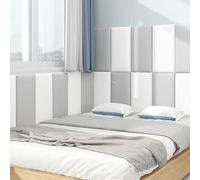 JNTFNE Backsplash - Imbottitura da parete anti-collisione per bambini, pannelli 3D per boiserie 3D, pannelli imbottiti per bambini con autismo, testiera Queen fai da te, testiera imbottita (rosso, 20