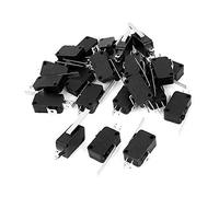 JNURGWLYH Parti di Ricambio Interruttori industriali 24 Pezzi Lungo Dritto Cerniera Leva Micro finecorsa KW8 No NC Interruttori AC/DC 125V 250V