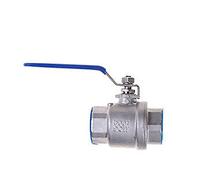 JNVFTCUX 1 Paio 1/2 3/4 Pollice Dimensioni Femmina Porte Complete in Acciaio Inossidabile 304 SS201 valvola a Sfera di Tipo a Due Pezzi DN15 DN20 DN25(Stainless Steel 201,0.5 inch)