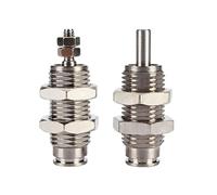 JNVFTCUX Cilindro ad ago Mini Serie CJPB da 5 Pezzi, alesaggio 6 mm/10 mm/15 mm, Corsa 5/10/15/20/25/30, Cilindro Azione Singola(Cjpb15 10,Without Thread)