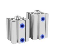 JNVFTCUX Cilindro Pneumatico Compatto Sottile ACQ50, alesaggio 50 mm, Corsa 63, pistone 10-100, Cilindro a Doppio Effetto, 1 Pezzo(Stroke 40mm,ACQ50 (with Magnet))