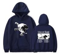JNYEHSUI Felpa con Cappuccio per Uomo Doppia Faccia Stampa Felpa con Cappuccio Top Sportivo Unisex Cantante Malcolm Todd Casual Sport Street Trend Harajuku Maniche Lunghe-Navy Blue||x_s