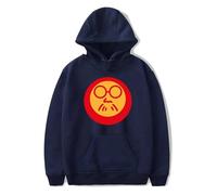 JNYEHSUI Hoodies per Le Signore Anime Stampa Cappuccio Sakamoto Days Cosplay Uomo Donna Casual Sport Street Trend Harajuku Sweatshirt Oversize Allentato Studente Felpa con Cappuccio-Navy Blue||S