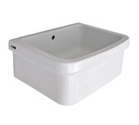 Jo-Bagno.it LAVATOIO Ceramica 60x45 Installazione su Staffe a Parete o APOGGIO su piano o mobile per Interno ed Esterno resistente agli acidi ed intemperie.