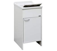 Jo-Bagno.it Lavatoio da esterno in Resina e PVC Bianco, Vasca e Tavola in Plastica 50 x 50 x 85 cm