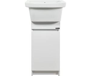 Jo-Bagno.it Mobile con Pilozzo Bucataio in Ceramica 46x36 Lavatoio MINI di Piccole Dimensioni per Lavanderia Sifone e Piletta Inclusa