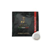 JO CAFÉ NAPOLETANO - GUSTO FORTE Caffè Monodose - 100% Robusta - Tostatura Scura - Espresso Intenso e Cremoso - Alto Contenuto di Caffeina (2,57%) - 150 ESE 44mm Monodose