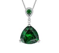 JO WISDOM Collana da donna in argento 925, con catena 3A, zirconia cubica, pietra portafortuna, Zirconia cubica, Zirconia cubica