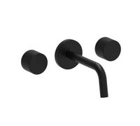JO008NO Batteria incasso per lavabo bocca 24,5cm nero opaco - Jo PAFFONI