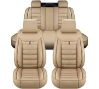 JOAAZAR Set Coprisedili Completo per Jeep Compass 2017-2021 | Effetto pelle anteriore e posteriore, compatibile airbag, un set per tutto l'abitacolo