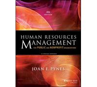 Joan E. Pynes Human Resources Management for Public and Nonprofit Or (Tascabile)