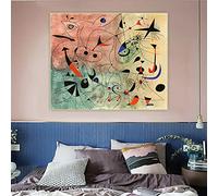 Joan Miro, la stella del mattino, pittura a olio su tela astratta opera d'arte poster stampe immagine decorazione della parete decorazione soggiorno 50x70 cm senza cornice
