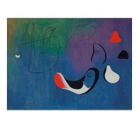 Joan Miró, poster da parete con graffiti colorati, stampa nordico, stile moderno, decorazione per la casa, il soggiorno, 50 x 70 cm, senza cornice