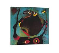 Joan Miro - Stampa artistica da parete con scritta "Head of A Woman" e "Surrealismo", su tela, moderna decorazione per la camera da letto della famiglia, 50 x 50 cm