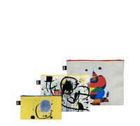 Joan MIRO - Tasche con cerniera riciclate, multicolore, L, Valigetta per cosmetici