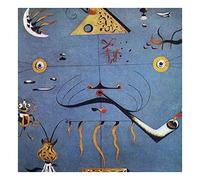 Joan Miro《Testa di contadino catalano》Stampa Artistica Su Tela Decorazioni Pareti Surrealismo Stampe Su Tela Canvas Decorazione Per la Casa Per il Soggiorno（20x20cm）8x8inch,Senza Cornice)