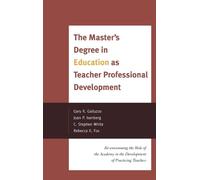 Joan P. Isenberg Stephen C The Master's Degree in Education a (Copertina rigida)