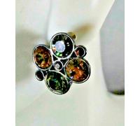 Joan Rivers Orecchini Argento Zirconi Multi Colore Logo Scatola Inserti Rotondo