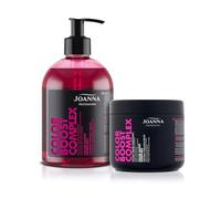 JOANNA Complesso professionale Color Boost - Shampoo e balsamo per capelli per donne - Miglioramento del colore - Neutralizzazione dei toni gialli indesiderati - Grigio rosa & Colore rosa caldo