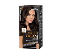 Joanna Multi Cream Color Colore per capelli per donne - Garantisce un colore duraturo - Effetto profondità 3D - Copre i capelli grigi - Colore attaccatura - Colore marrone cannella 40 - Set completo