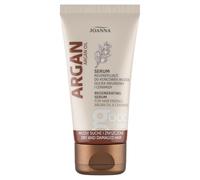 Joanna Siero di olio di argan per punte dei capelli, 50 ml, levigante siero per capelli con olio di argan, cura di riparazione per punte secche e danneggiate, con pantenolo e proteine della seta per