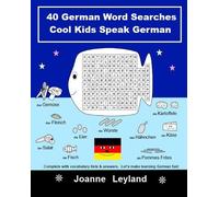 Joanne Leyland 40 German Word Searches Cool Kids Speak German (Tascabile)