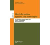 Joaquim Filipe Web Information Systems and Technologies (Tascabile)