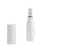 JOASIS Ombrello Ombrello Portatile Ombrello Solare per La Protezione UV A Doppio Utilizzo Ombrello Automatico-Bianco-94 Cm