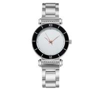 JOATVEE Orologi da donna Numeri romani Orologi luminosi leggibili Orologi casual impermeabili in acciaio inossidabile