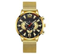 JOATVEE Orologi da uomo Moda Calendario di lusso Orologi analogici al quarzo Casual Business Orologi in acciaio inossidabile