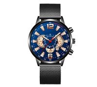 JOATVEE Orologi da uomo Moda Calendario di lusso Orologi analogici al quarzo Casual Business Orologi in acciaio inossidabile