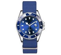 JOATVEE Orologi da uomo Moda, casual, sport, grande superficie, quarzo analogico, luminoso, regali di lusso business, orologio con cinturino in nylon di stoffa