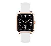 JOATVEE Orologi quadrati con cinturino in silicone, estremamente facili da leggere con data Orologio analogico al quarzo Banda morbida Orologi da polso eleganti per uomini e donne