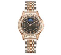 JOATVEE Orologio da donna con diamanti di lusso classico di moda Orologio con cinturino in acciaio inossidabile Orologio impermeabile da lavoro