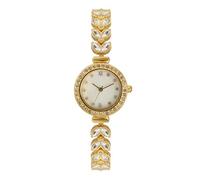 JOATVEE Orologio da donna Orologi di lusso Petal Casual Bracciale da polso Orologi al quarzo simulato diamante per le donne