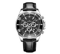 JOATVEE Orologio da uomo Cronografo di lusso Business Orologio al quarzo analogico con lancette luminose e calendario impermeabile Dress Watch Cinturino in pelle