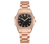 JOATVEE Orologio da uomo, orologio analogico al quarzo in acciaio inossidabile con datario, orologi da lavoro casual da uomo e da donna in stile di lusso