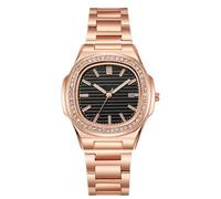 JOATVEE Orologio da uomo, orologio analogico al quarzo in acciaio inossidabile con datario, orologi da lavoro casual da uomo e da donna in stile di lusso