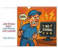 Job-Chaos total - voll Panne, voll verpeilt (Wandkalender 2026 DIN A4 quer), CALVENDO Monatskalender: Heitere Berufswelt mit Cartoon-Figuren