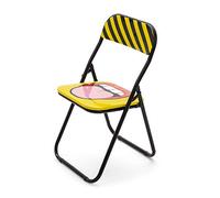 SELETTI STUDIO JOB-Blow Sedia in Metallo Pieghevole Tongue Giallo