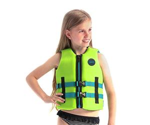 Jobe - Giubbotto salvagente in Neoprene, per Bambini, Colore - Verde Lime 128