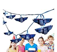 Joberio Bandiera a LED per esterni, 165,1 cm, luci per vialetti, impermeabile, con stelle e strisce patriottiche, per il giorno dell'indipendenza, il 4 luglio
