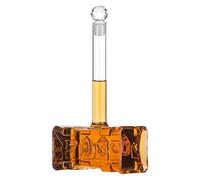 Joberio Decanter Bourbon | Decanter per whisky a forma di martello da 400 ml con tappo ermetico, brocca per vodka, bottiglia di liquore, bottiglia di vino per bourbon, whisky, liquore